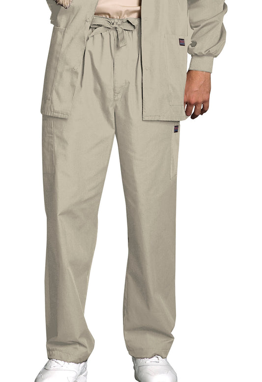 Originals 4000 Men's Fly Front Cargo Pants Khaki Model Image Front | Cherokee Workwear