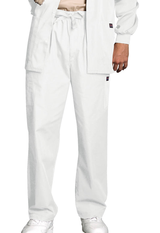 Originals 4000 Men's Fly Front Cargo Pants White Model Image Front | Cherokee Workwear