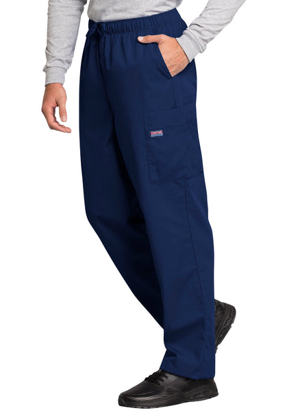 Originals 4000 Men's Fly Front Cargo Pants Navy Model Image Right Side | Cherokee Workwear