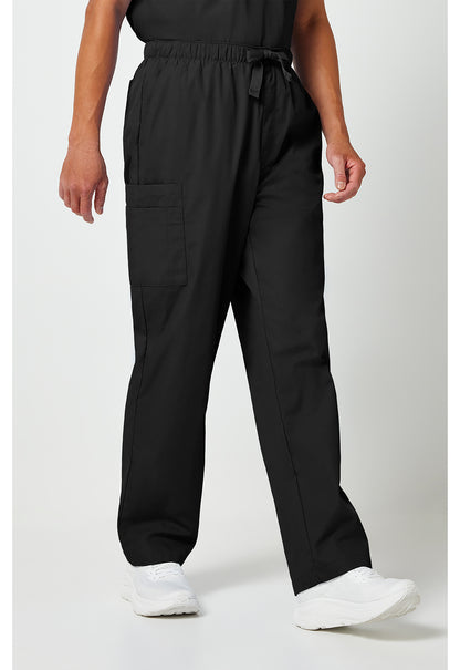 Workwear Originals 4000 Men's Fly Front Cargo Scrub Pants Black