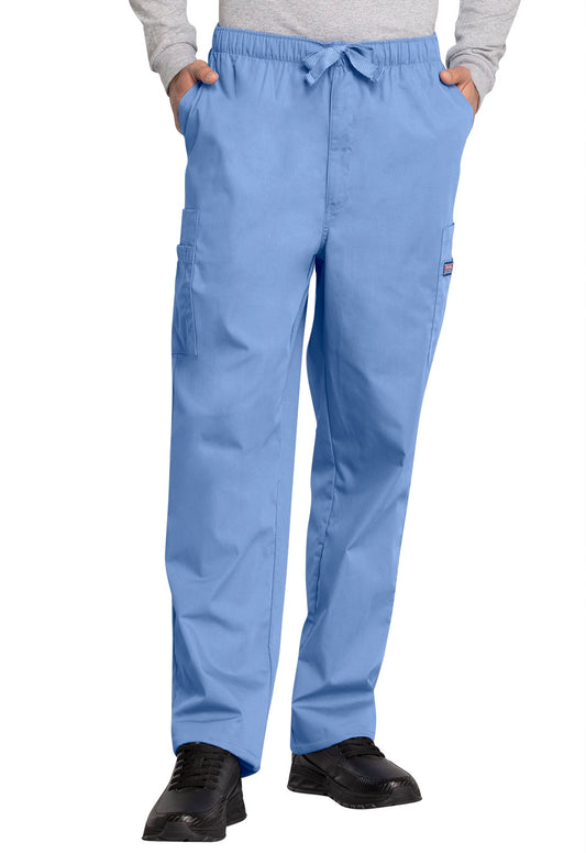 Workwear Originals 4000 Men's Fly Front Cargo Scrub Pants Ciel