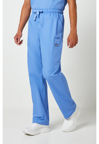Workwear Originals 4000 Men's Fly Front Cargo Scrub Pants Ciel