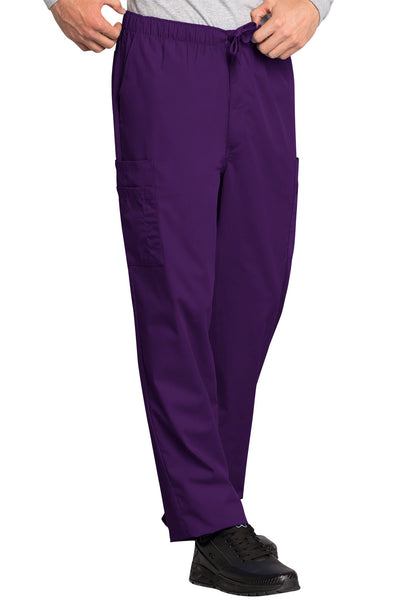 Originals 4000 Men's Fly Front Cargo Pants Eggplant Model Image Left Side | Cherokee Workwear