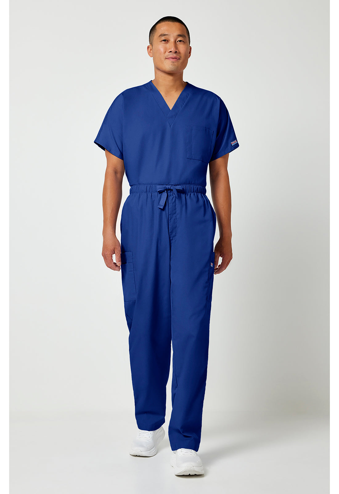 Workwear Originals 4000 Men's Fly Front Cargo Scrub Pants Galaxy Blue