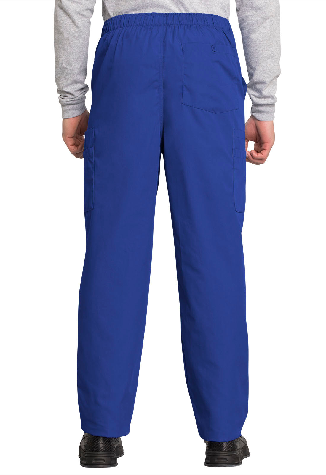 Originals 4000 Men's Fly Front Cargo Pants Galaxy Blue Model Image Back | Cherokee Workwear