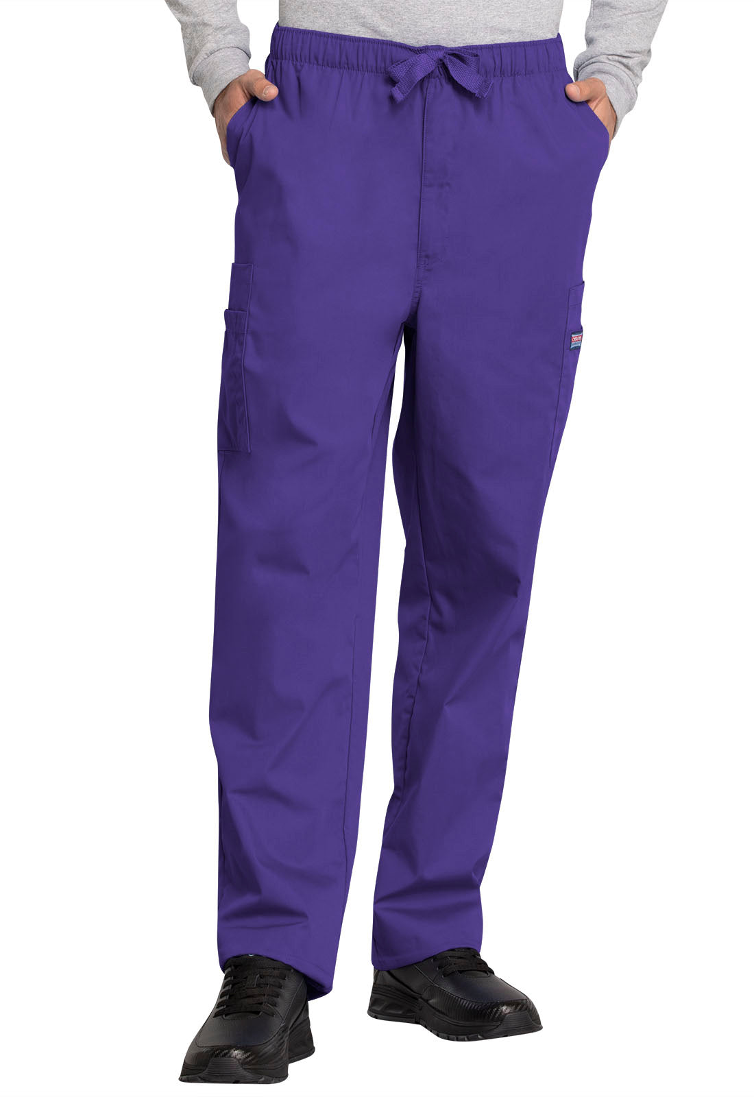 Originals 4000 Men's Fly Front Cargo Pants Grape Model Image Front | Cherokee Workwear