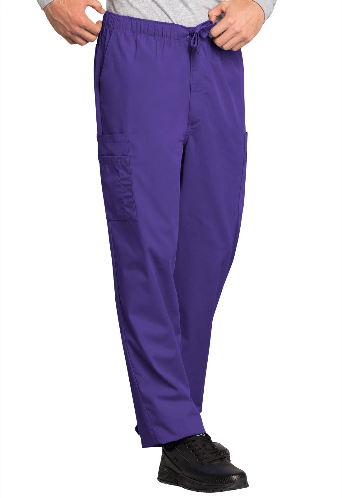 Originals 4000 Men's Fly Front Cargo Pants Grape Model Image Left Side | Cherokee Workwear