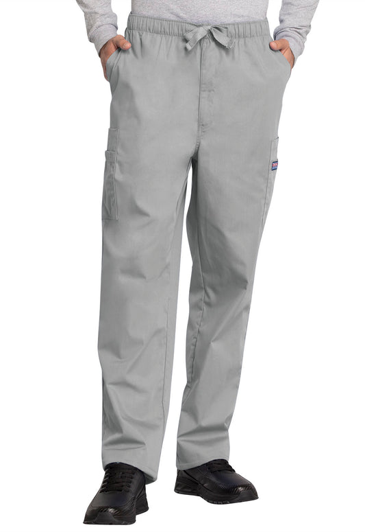 Workwear Originals 4000 Men's Fly Front Cargo Scrub Pants Grey