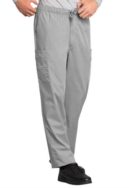 Workwear Originals 4000 Men's Fly Front Cargo Scrub Pants Grey