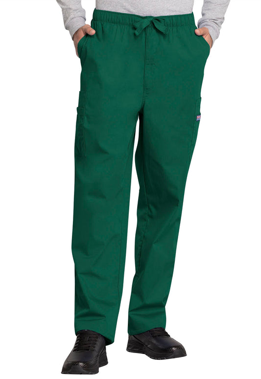 Workwear Originals 4000 Men's Fly Front Cargo Scrub Pants Hunter Green
