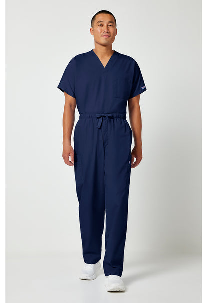 Workwear Originals 4000 Men's Fly Front Cargo Scrub Pants Navy