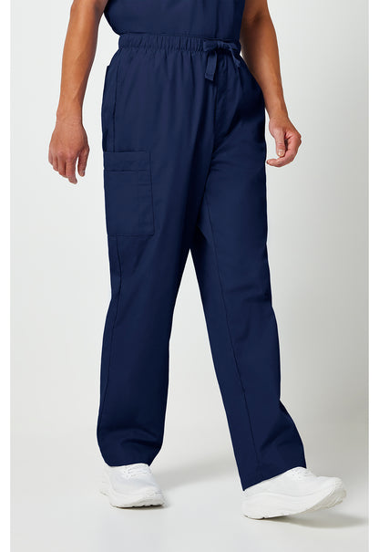 Workwear Originals 4000 Men's Fly Front Cargo Scrub Pants Navy