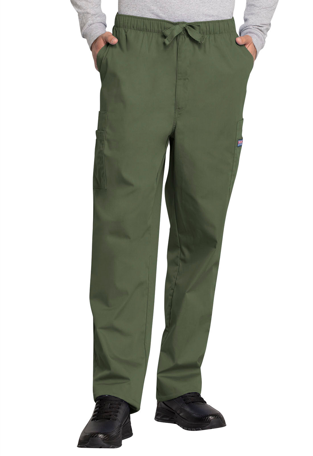 Originals 4000 Men's Fly Front Cargo Pants Olive Model Image Front | Cherokee Workwear