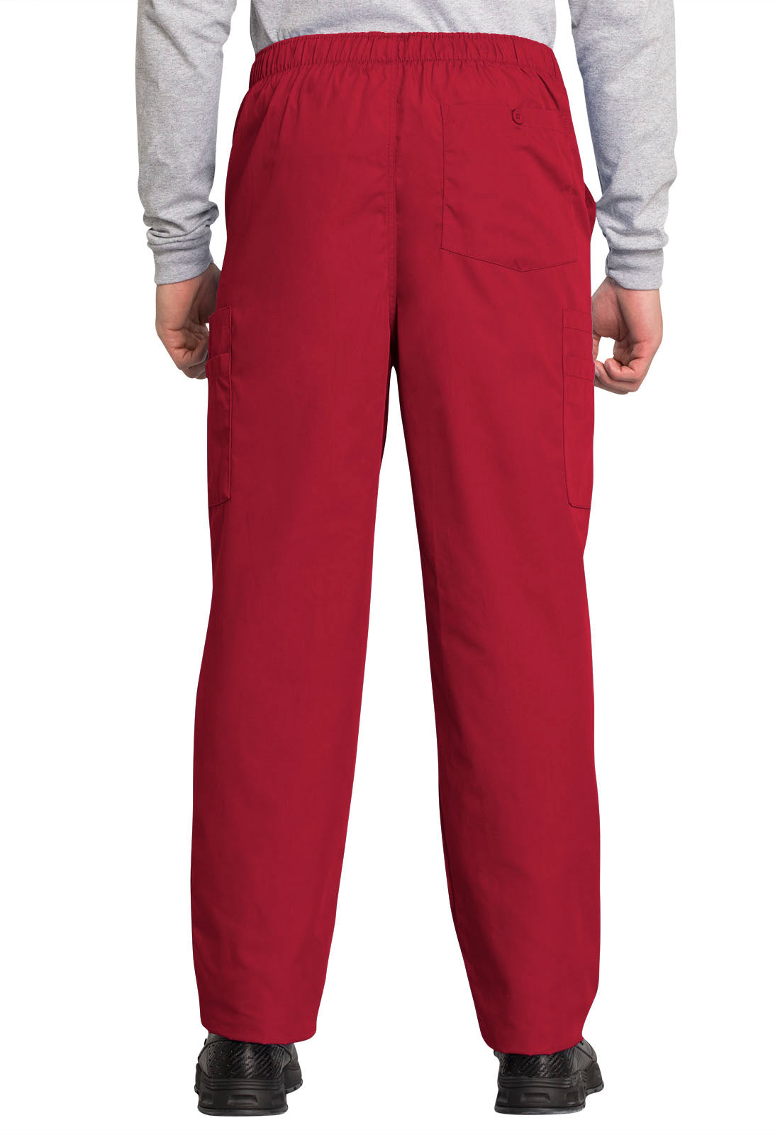 Originals 4000 Men's Fly Front Cargo Pants Red Model Image Back | Cherokee Workwear