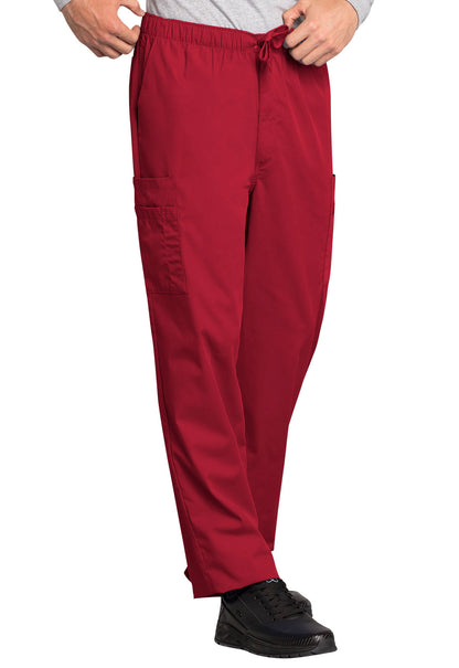 Originals 4000 Men's Fly Front Cargo Pants Red Model Image Left Side | Cherokee Workwear