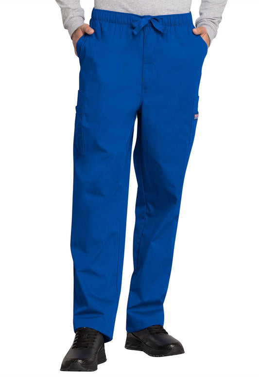 Workwear Originals 4000 Men's Fly Front Cargo Scrub Pants Royal