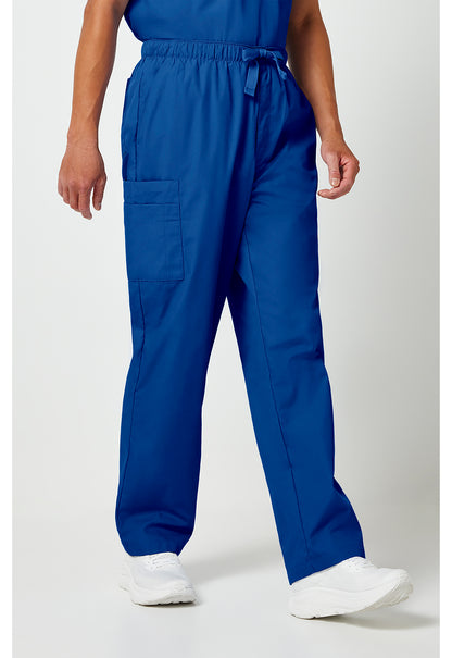 Workwear Originals 4000 Men's Fly Front Cargo Scrub Pants Royal