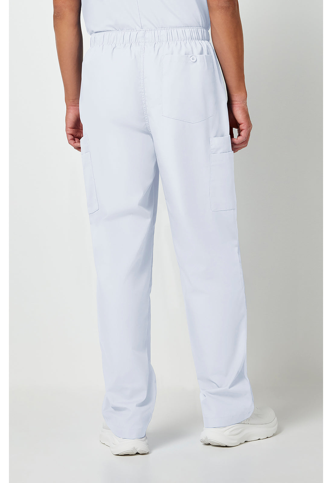 Workwear Originals 4000 Men's Fly Front Cargo Scrub Pants White