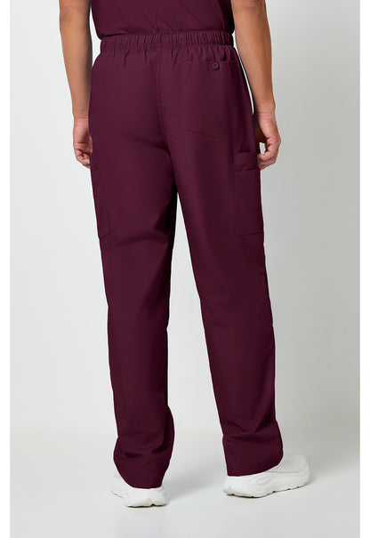 Workwear Originals 4000 Men's Fly Front Cargo Scrub Pants Wine