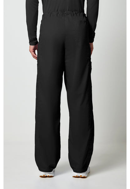Workwear Core Stretch 4043 Unisex Unisex Drawstring Cargo Scrub Pants Black