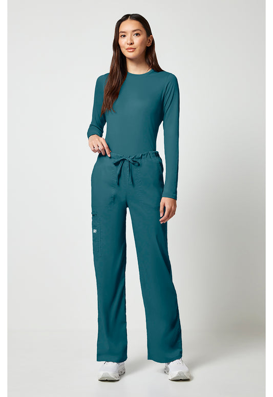 Workwear Core Stretch 4043 Unisex Unisex Drawstring Cargo Scrub Pants Caribbean Blue
