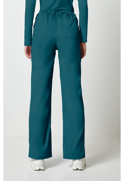 Workwear Core Stretch 4043 Unisex Unisex Drawstring Cargo Scrub Pants Caribbean Blue