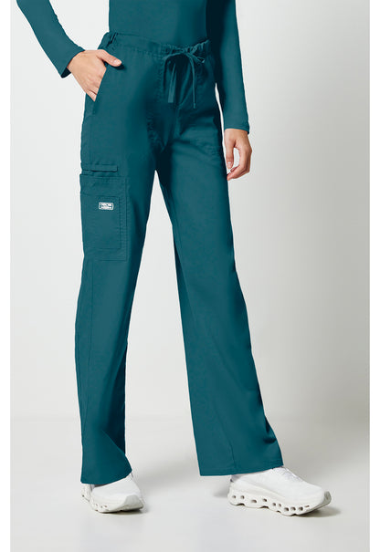 Workwear Core Stretch 4043 Unisex Unisex Drawstring Cargo Scrub Pants Caribbean Blue