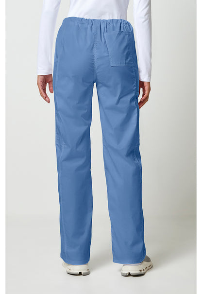 Workwear Core Stretch 4043 Unisex Unisex Drawstring Cargo Scrub Pants Ciel
