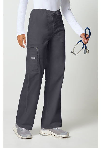 Workwear Core Stretch 4043 Unisex Unisex Drawstring Cargo Scrub Pants Pewter