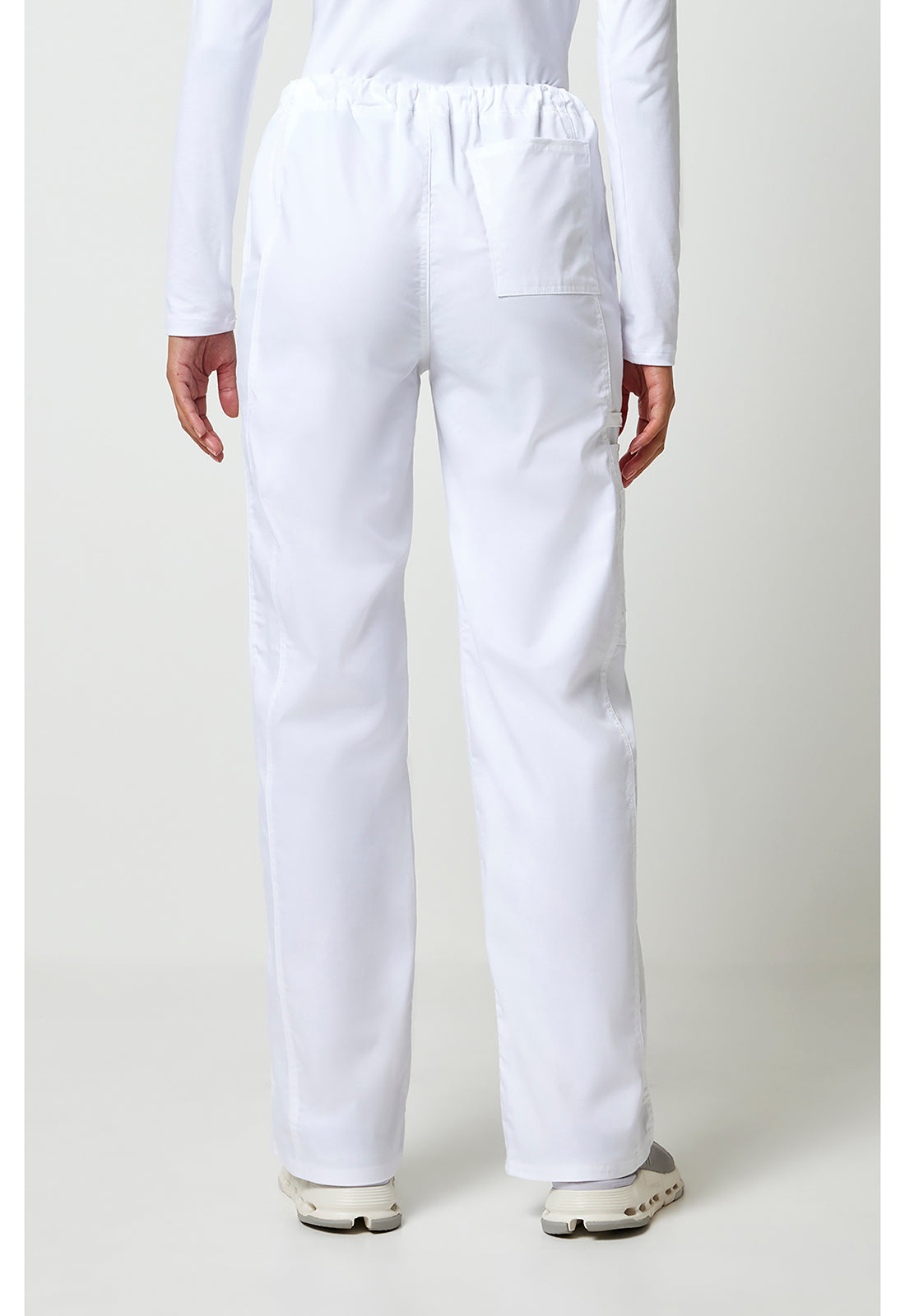 Workwear Core Stretch 4043 Unisex Unisex Drawstring Cargo Scrub Pants White