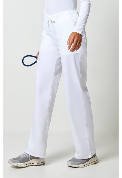 Workwear Core Stretch 4043 Unisex Unisex Drawstring Cargo Scrub Pants White