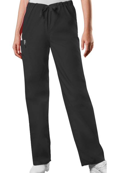 Workwear Originals 4100 Unisex Unisex Drawstring Cargo Scrub Pants Black