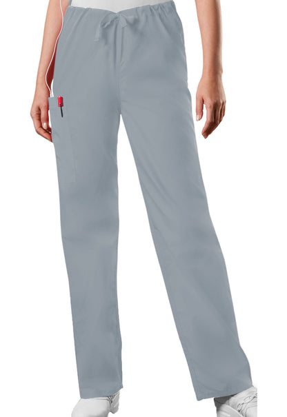 Workwear Originals 4100 Unisex Unisex Drawstring Cargo Scrub Pants Grey