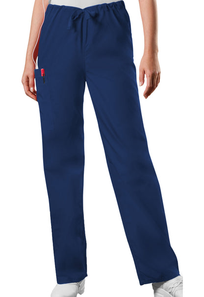 Workwear Originals 4100 Unisex Unisex Drawstring Cargo Scrub Pants Navy