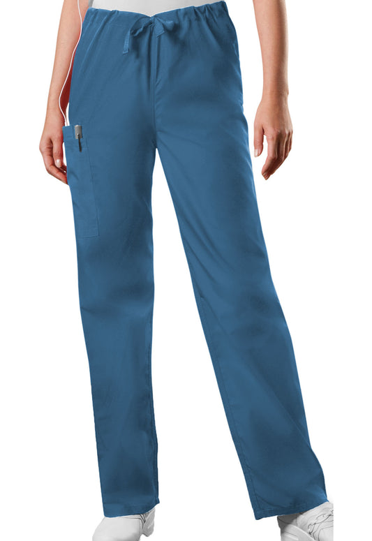 Originals 4100 Unisex Drawstring Cargo Pants Caribbean Blue Model Image Front | Cherokee Workwear