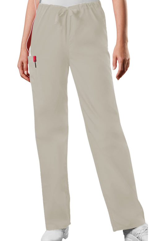 Originals 4100 Unisex Drawstring Cargo Pants Khaki Model Image Front | Cherokee Workwear