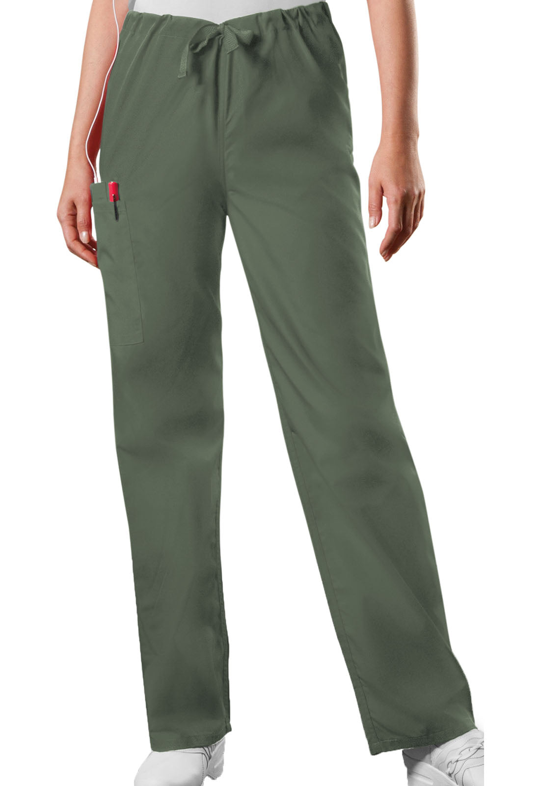 Originals 4100 Unisex Drawstring Cargo Pants Olive Model Image Front | Cherokee Workwear