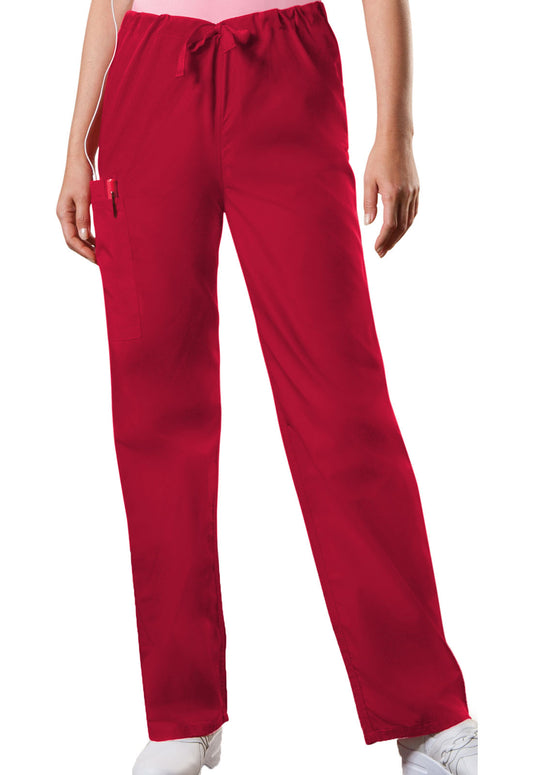 Originals 4100 Unisex Drawstring Cargo Pants Red Model Image Front | Cherokee Workwear