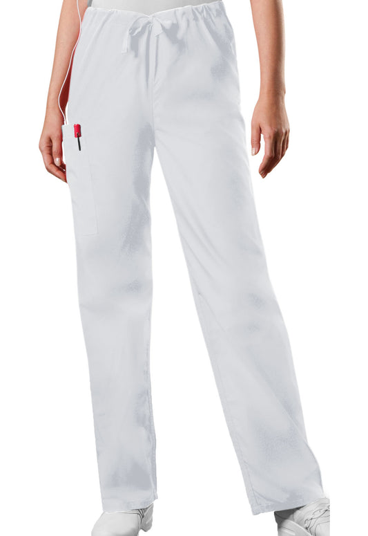 Originals 4100 Unisex Drawstring Cargo Pants White Model Image Front | Cherokee Workwear