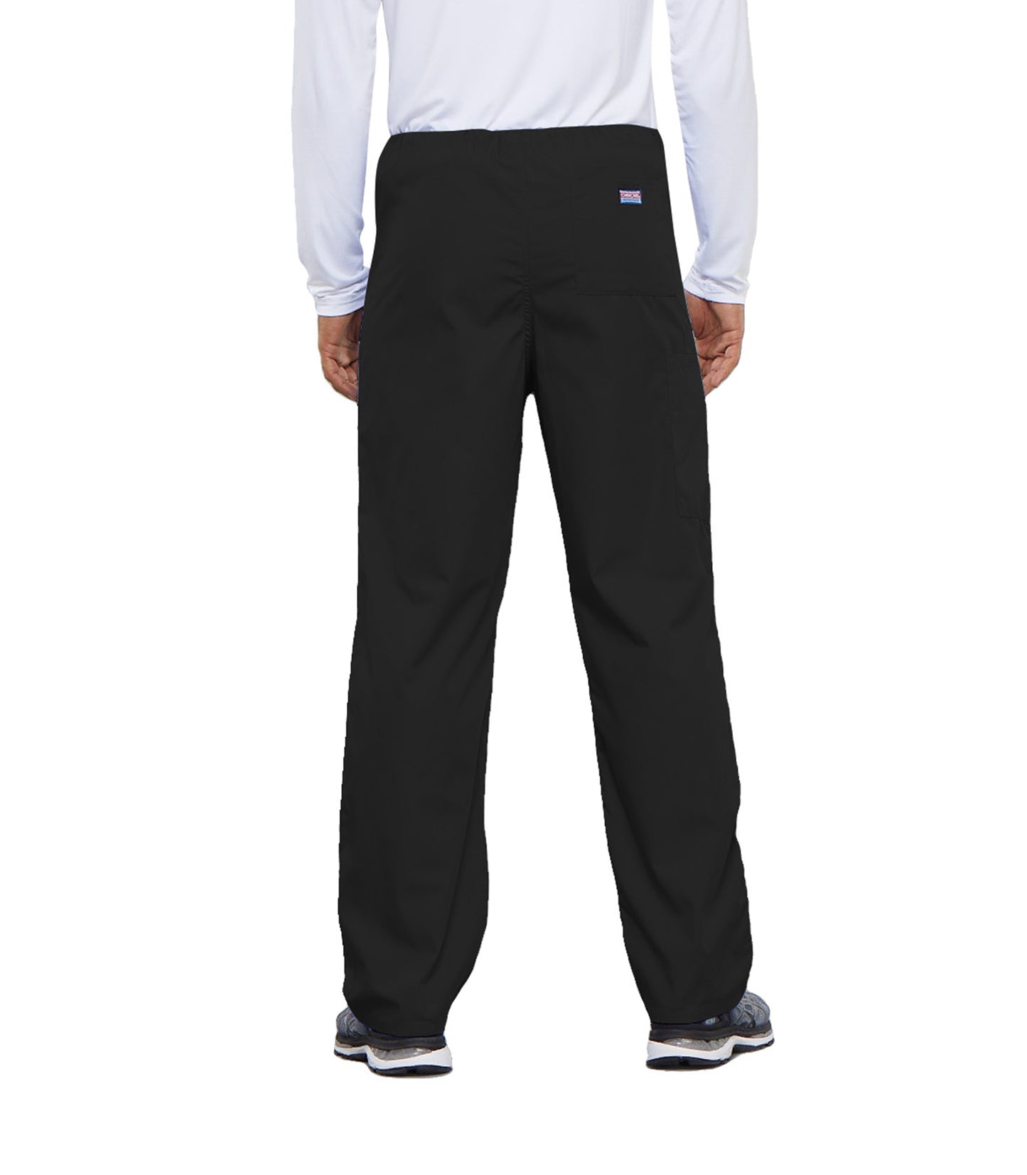 Workwear Originals 4100 Unisex Unisex Drawstring Cargo Scrub Pants Black