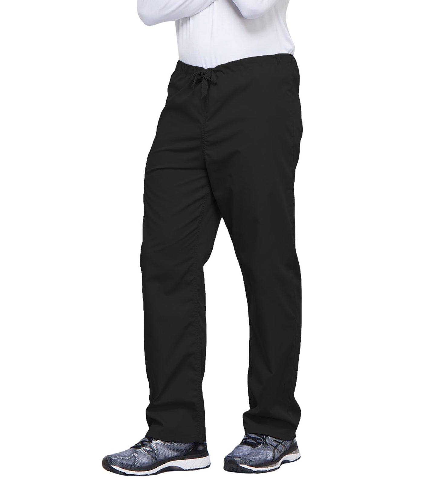 Workwear Originals 4100 Unisex Unisex Drawstring Cargo Scrub Pants Black
