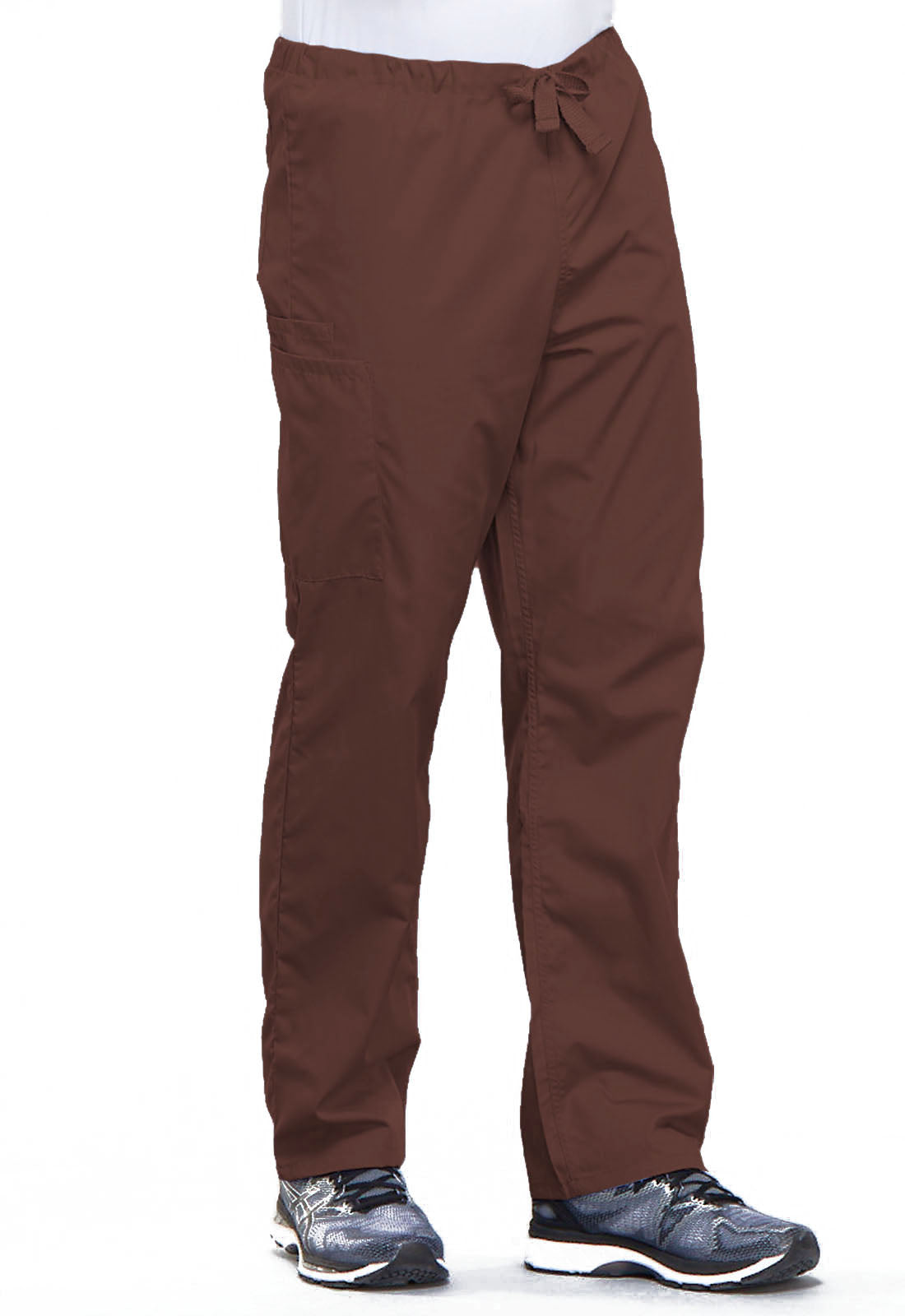 Originals 4100 Unisex Drawstring Cargo Pants Chocolate Model Image Left Side | Cherokee Workwear