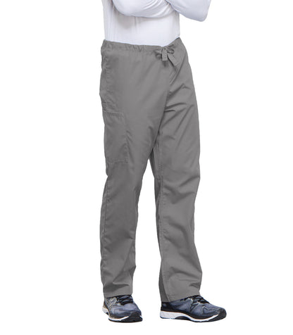 Workwear Originals 4100 Unisex Unisex Drawstring Cargo Scrub Pants Grey