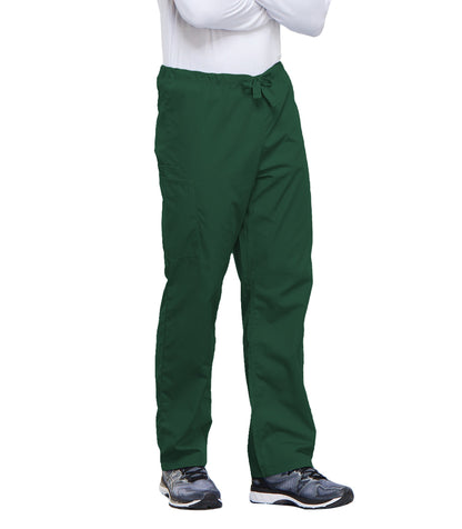 Workwear Originals 4100 Unisex Unisex Drawstring Cargo Scrub Pants Hunter Green