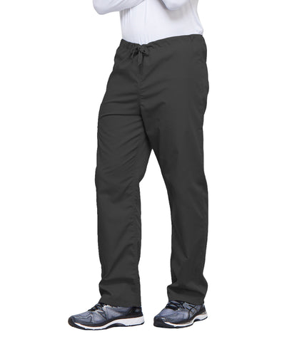 Workwear Originals 4100 Unisex Unisex Drawstring Cargo Scrub Pants Pewter