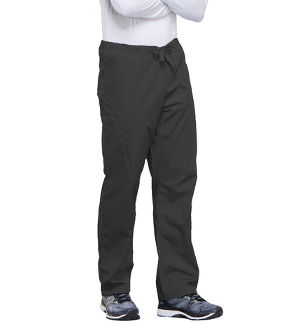 Workwear Originals 4100 Unisex Unisex Drawstring Cargo Scrub Pants Pewter