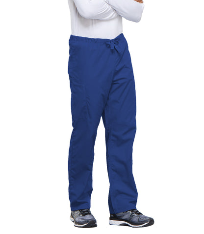 Workwear Originals 4100 Unisex Unisex Drawstring Cargo Scrub Pants Royal