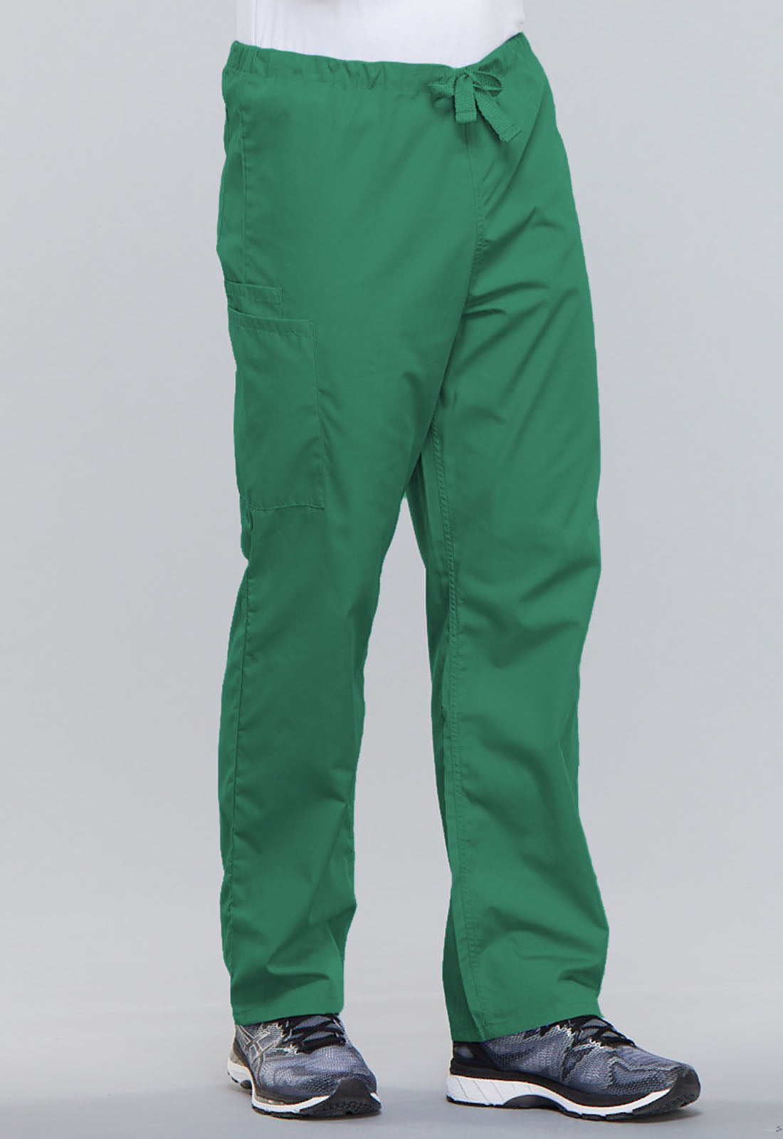 Originals 4100 Unisex Drawstring Cargo Pants Surgical Green Model Image Left Side | Cherokee Workwear