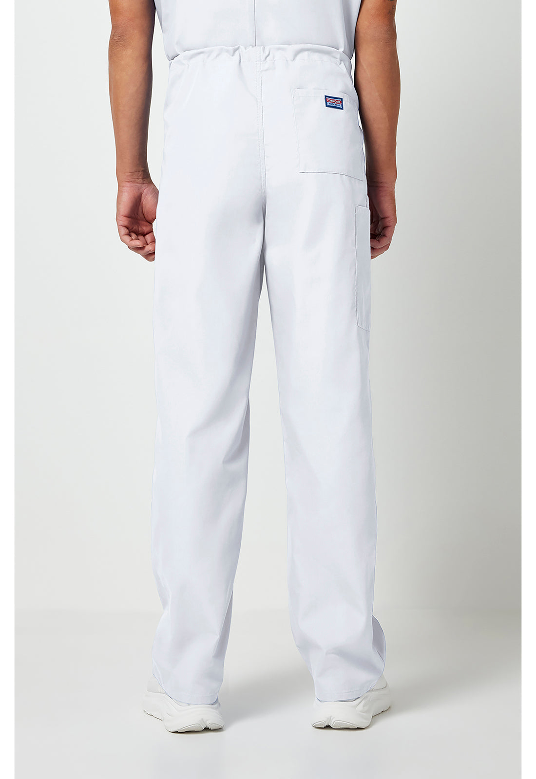 Workwear Originals 4100 Unisex Unisex Drawstring Cargo Scrub Pants White