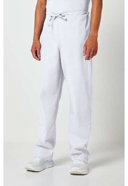 Workwear Originals 4100 Unisex Unisex Drawstring Cargo Scrub Pants White
